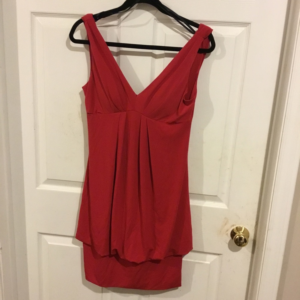 Women’s size 8 Eliza J New York little red dress with draped back